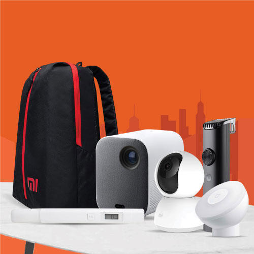 Xiaomi Electronics products with bagpack