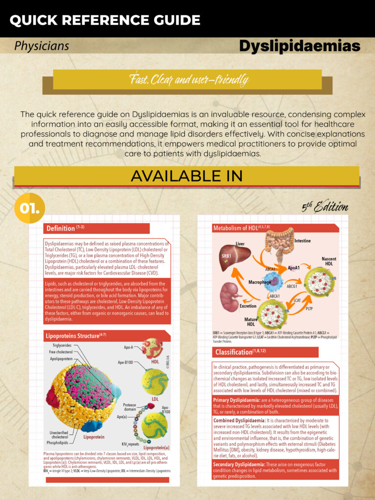 Quick Reference Guide - for dyslipidaemias